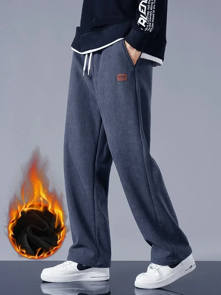 Corduroy Pant Warm - Winter Thick Warm Corduroy Sweatpants Men