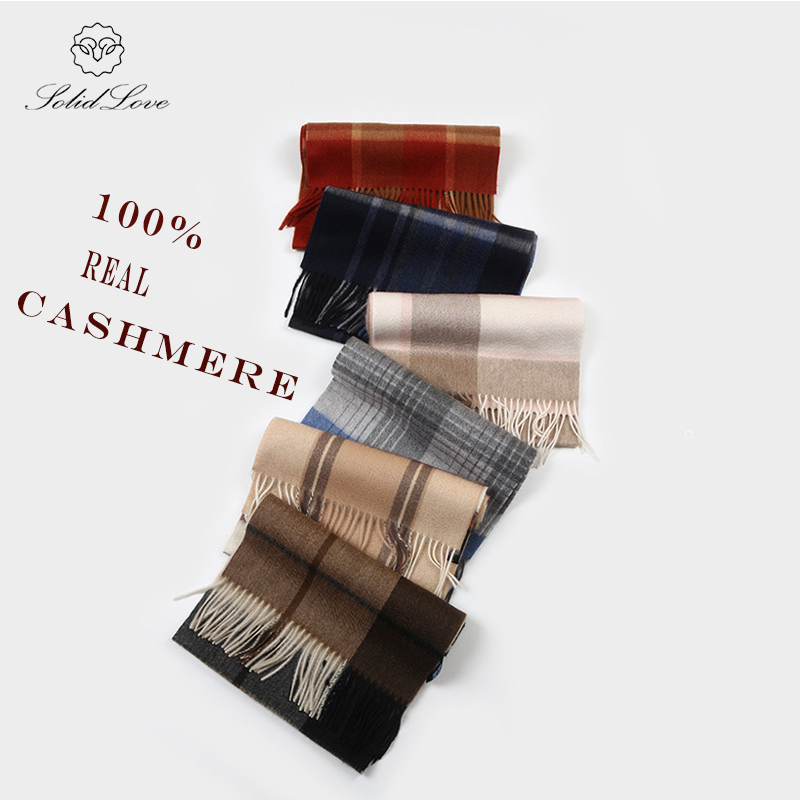 100% Cashmere Scarf   Plaid  W - Wool Scarf Men review and price