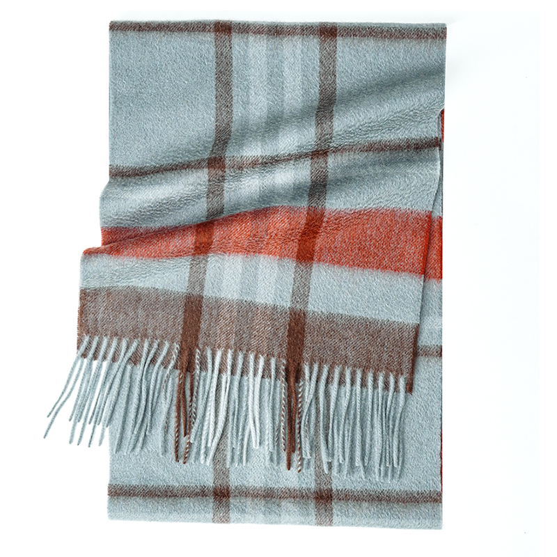 100% Cashmere Scarf   Plaid  W - Wool Scarf Men review and price
