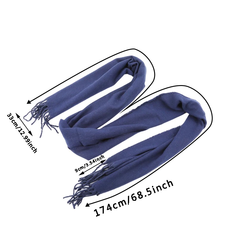 2025 Wool Scarves Winter Soft  - Wool Scarf Men review and price