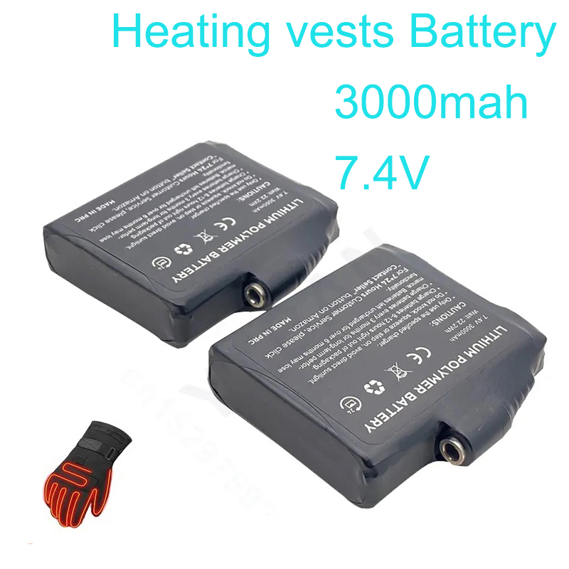 Gloves Battery 7.4V 3000mah Po - Heated Vest Battery review and price