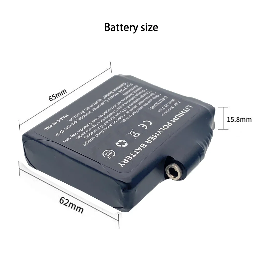 Gloves Battery 7.4V 3000mah Po - Heated Vest Battery review and price