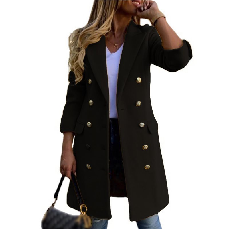 A24F-Women Fall Winter Wool Co - Wool Coat Peacoat review and price
