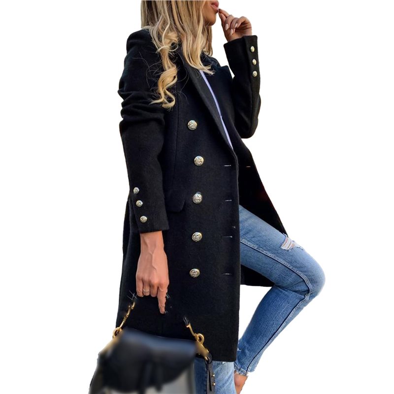 A24F-Women Fall Winter Wool Co - Wool Coat Peacoat review and price