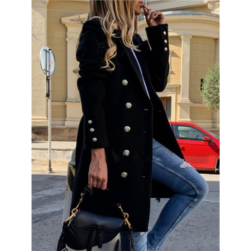 A24F-Women Fall Winter Wool Co - Wool Coat Peacoat review and price