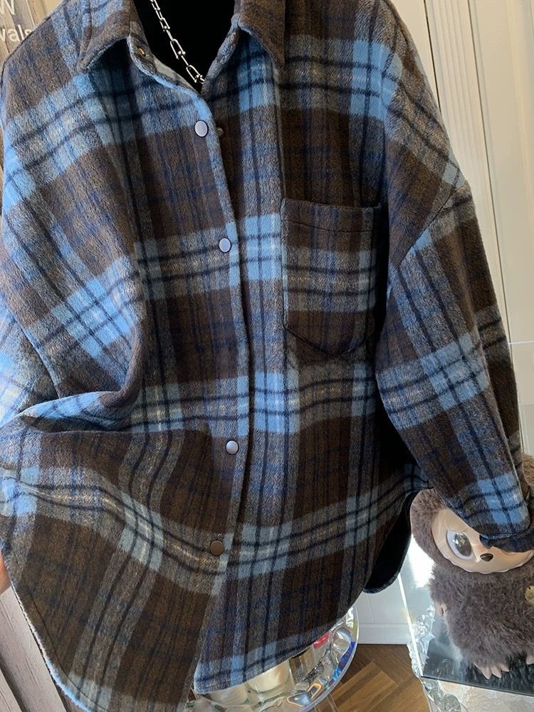 plus Size Women's Plaid Flanne - Flannel Shirt Lined review and price