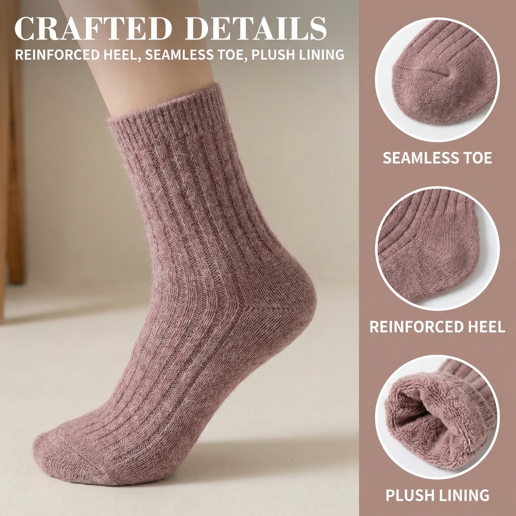 Wool Socks Women's Female Wint - Thermal Sock Wool review and price