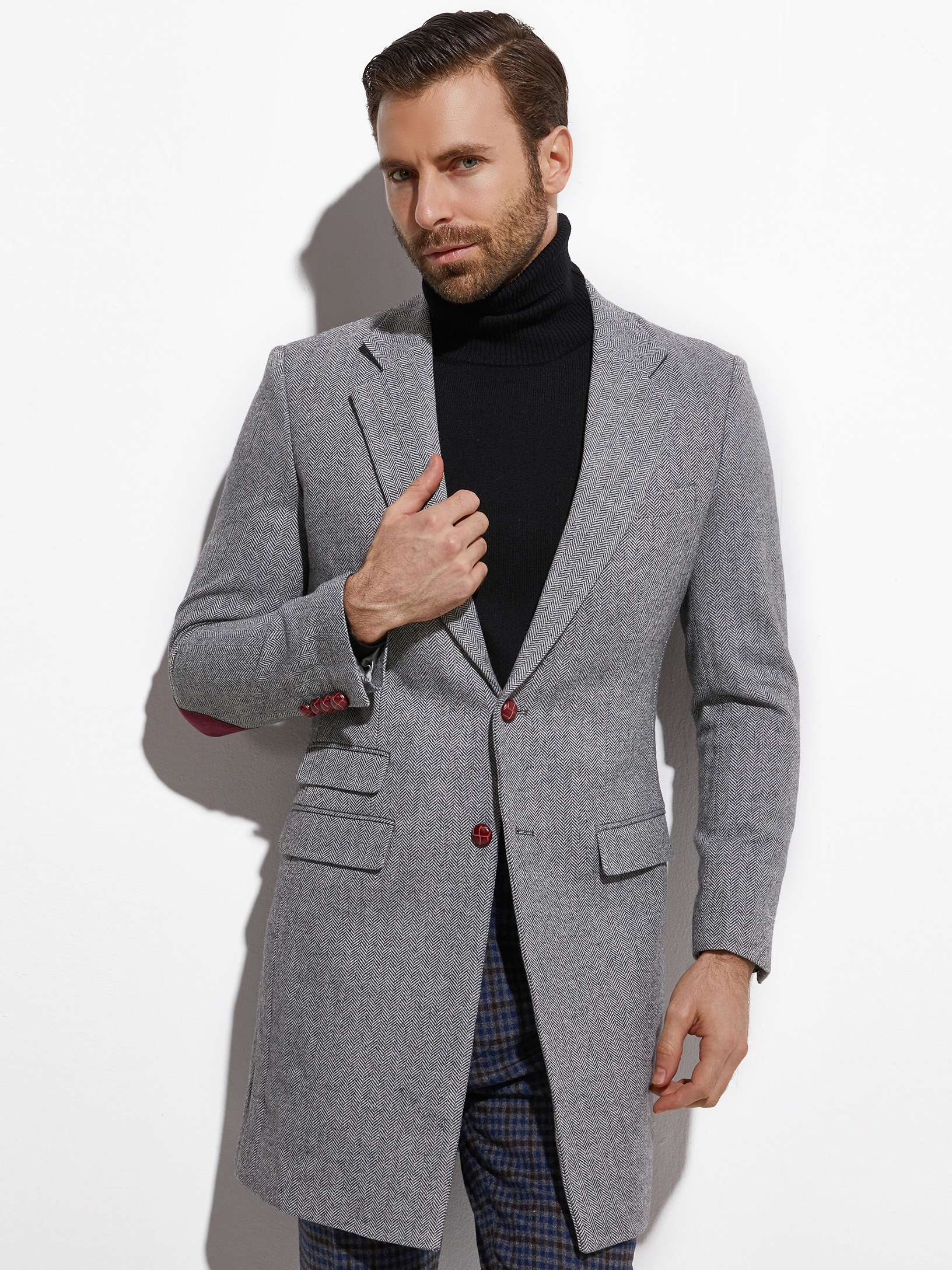 2026 Medium Length Spring Autu - Wool Coat Peacoat review and price