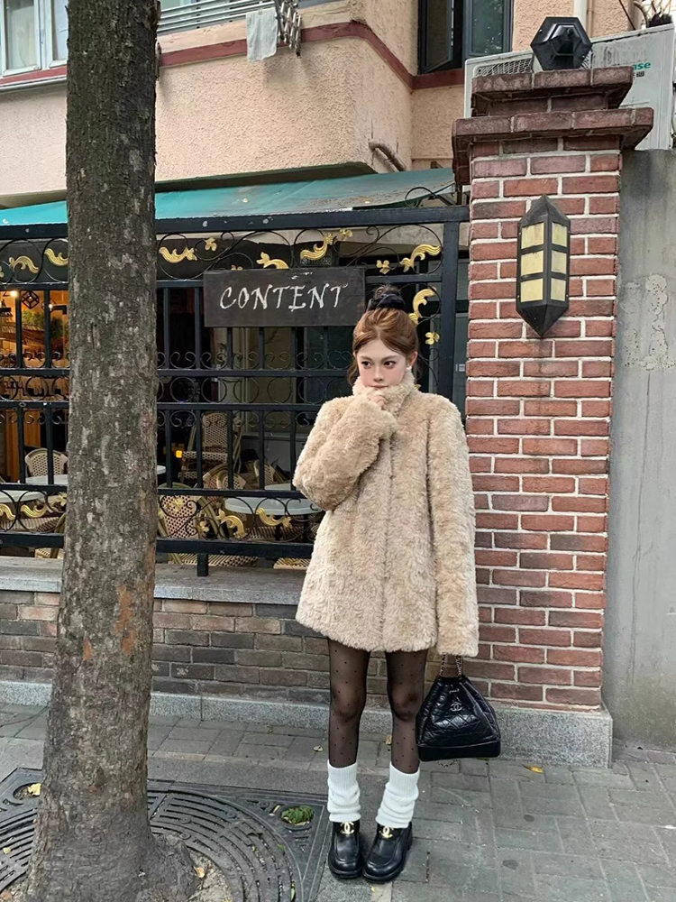 Lamb Wool Jacket Coat Woman Wa - Wool Coat Peacoat review and price