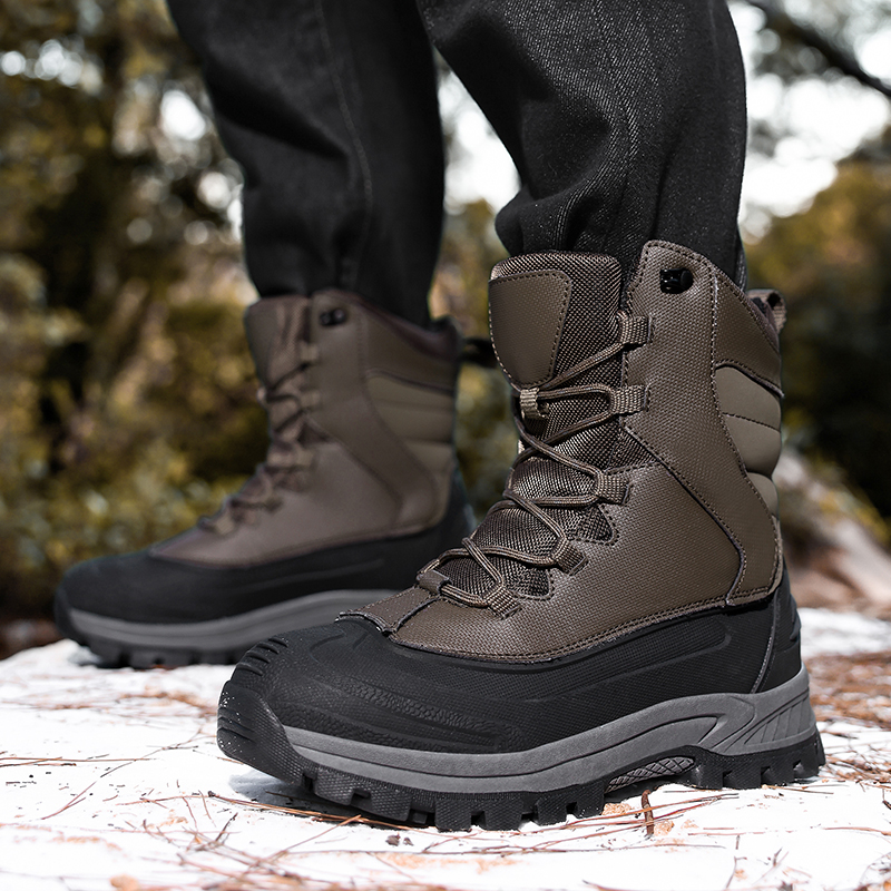 Men's Non-Slip Warm Hiking Sho - Waterproof Winter Boot review and price
