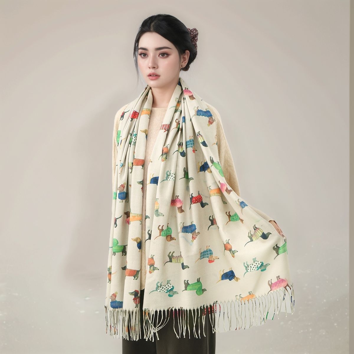 New Cashmere Scarf Shawl Dachs - Cashmere Pashmina Wrap review and price