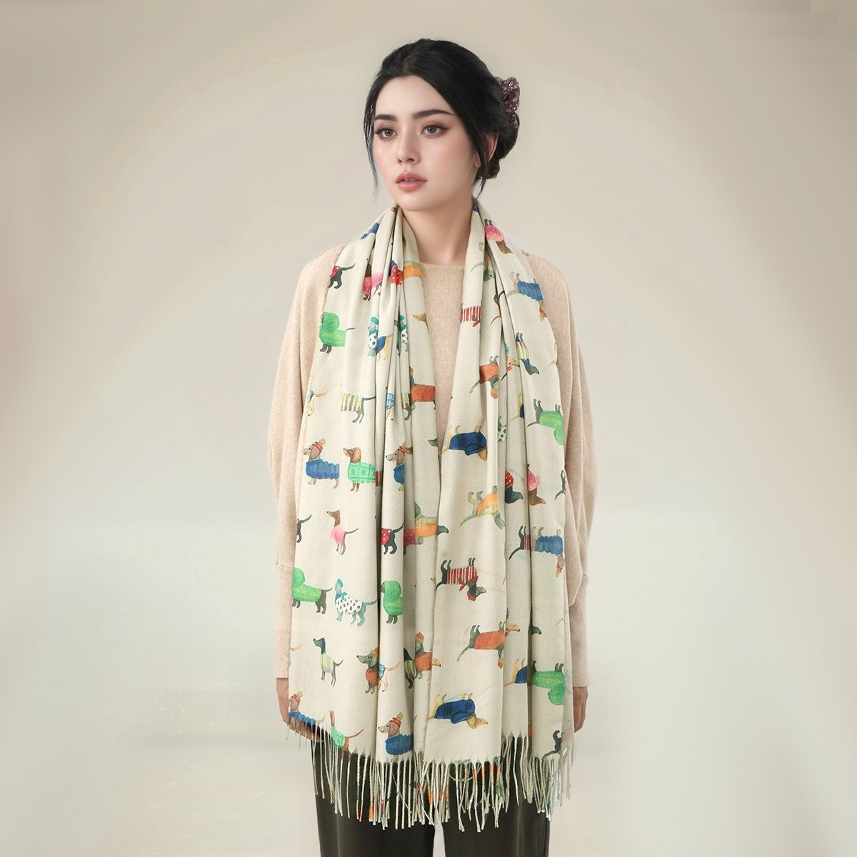 New Cashmere Scarf Shawl Dachs - Cashmere Pashmina Wrap review and price