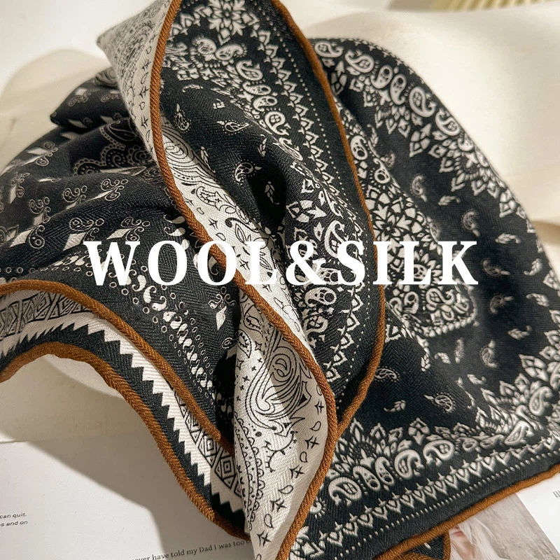 2026 Winter Luxury Designer Sc - Wool Scarf Men review and price