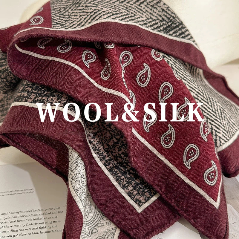 2026 Winter Luxury Designer Sc - Wool Scarf Men review and price