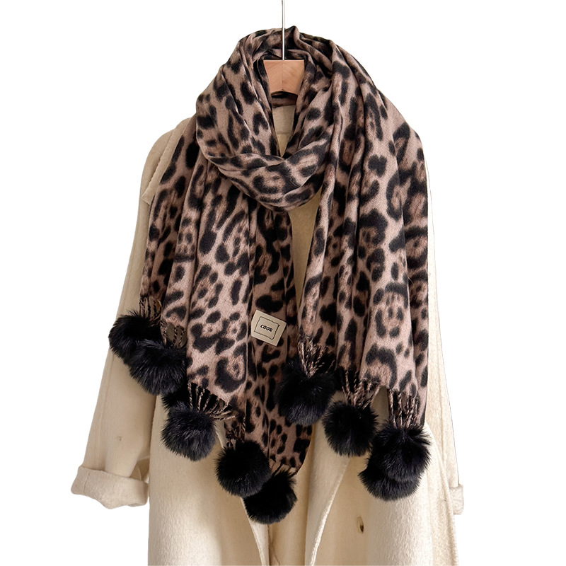 New Luxury Winter Leopard Two- - Shawl Wrap Winter review and price