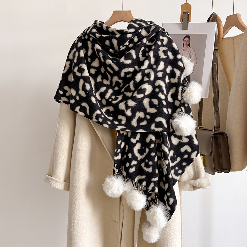 New Luxury Winter Leopard Two- - Shawl Wrap Winter review and price