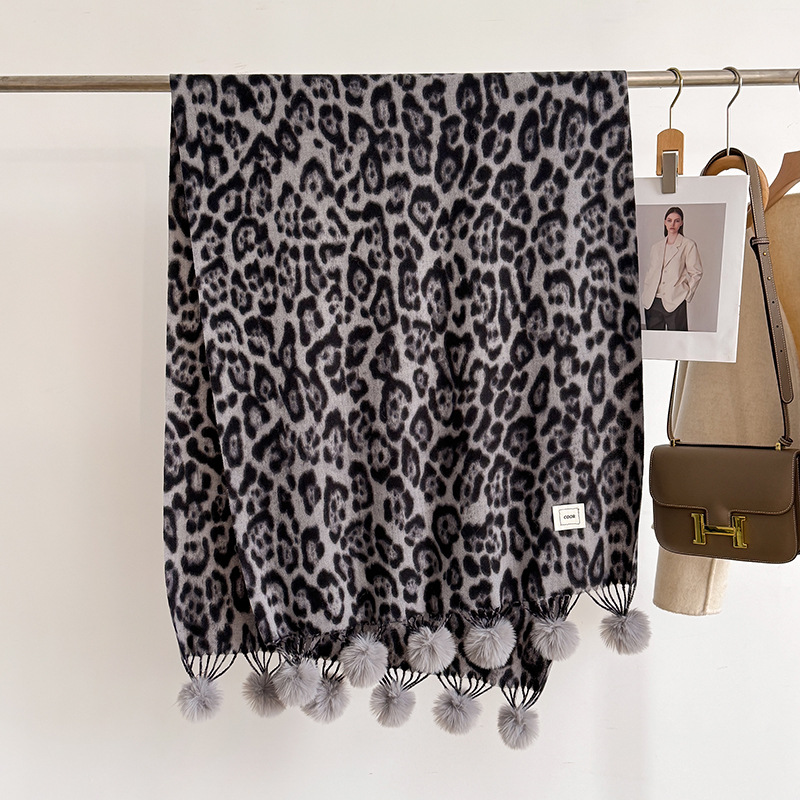 New Luxury Winter Leopard Two- - Shawl Wrap Winter review and price