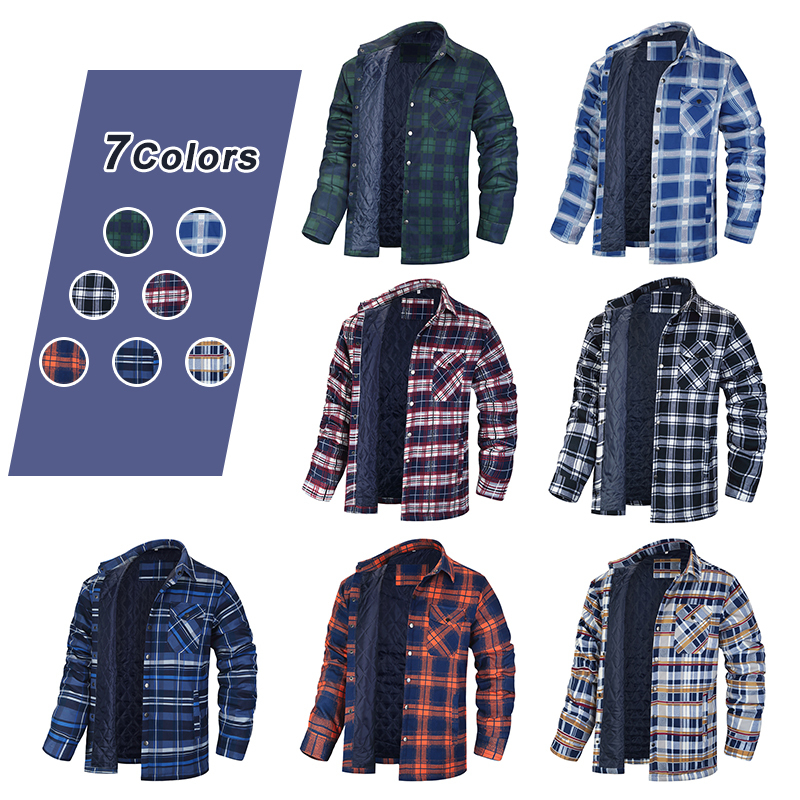 Winter Plaid Shirts For Mens T - Flannel Shirt Lined review and price