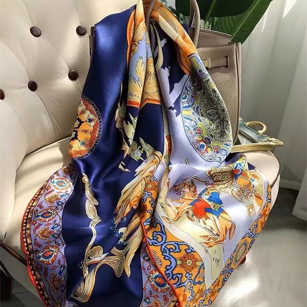 BYSIFA|Blue Luxury Femmes 100% - Shawl Wrap Winter review and price