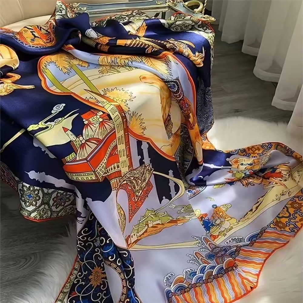 BYSIFA|Blue Luxury Femmes 100% - Shawl Wrap Winter review and price