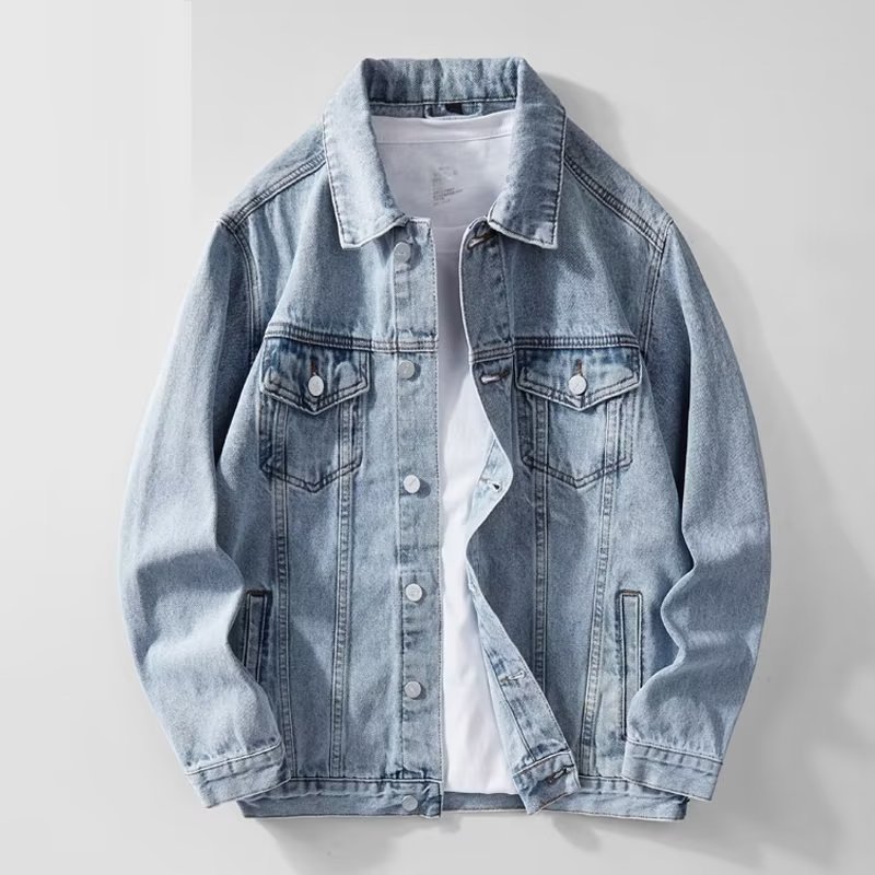 Denim Jacket Men  Single Breas - Down Jacket Packable review and price