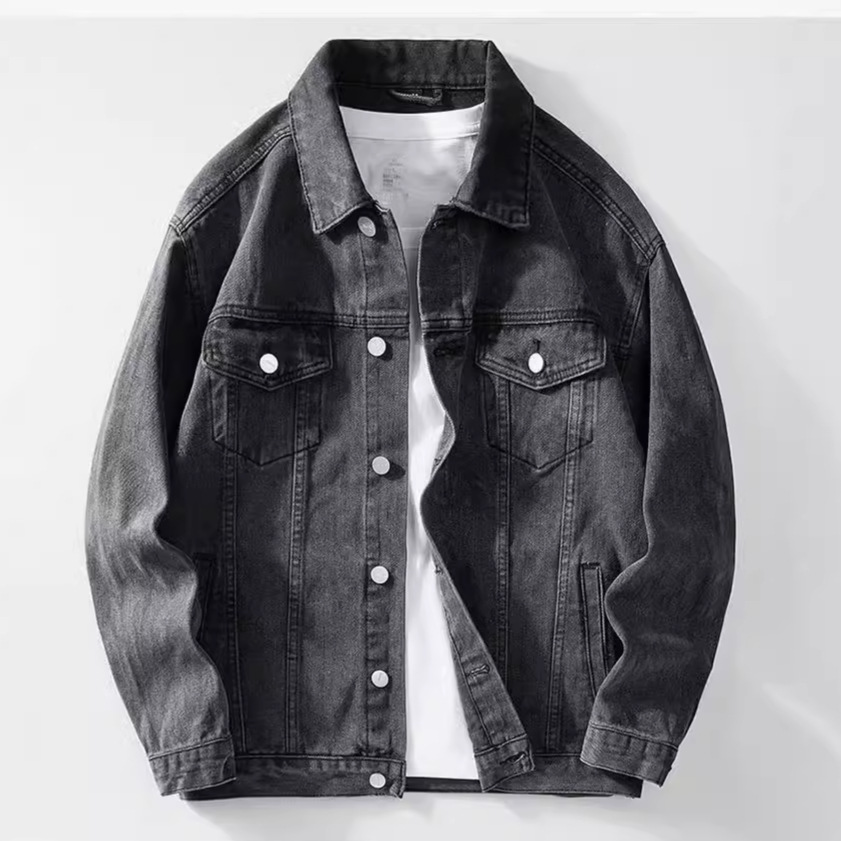 Denim Jacket Men  Single Breas - Down Jacket Packable review and price