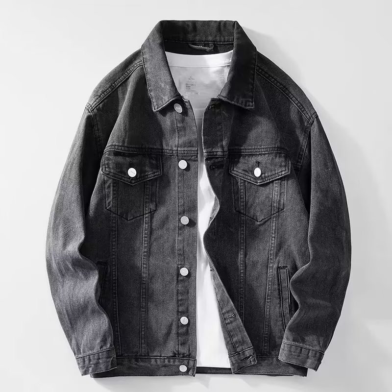 Denim Jacket Men  Single Breas - Down Jacket Packable review and price