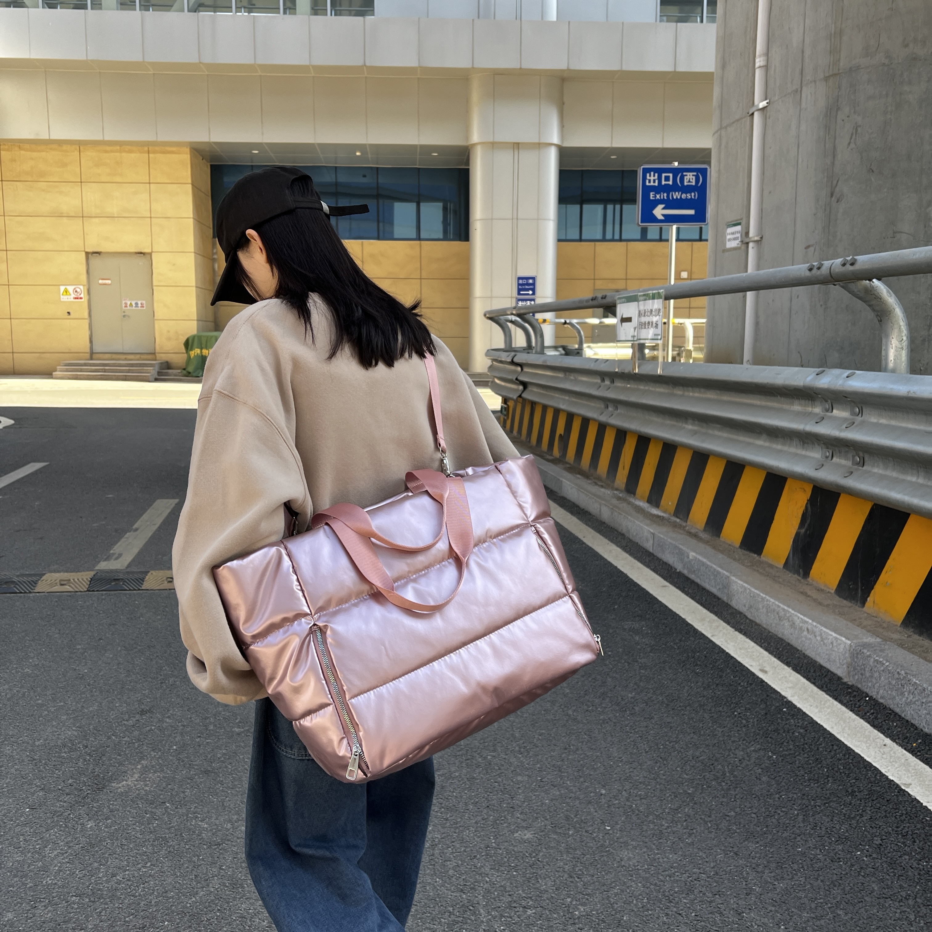 Women Y2k Silver Shoulder Bag  - Down Jacket Packable review and price