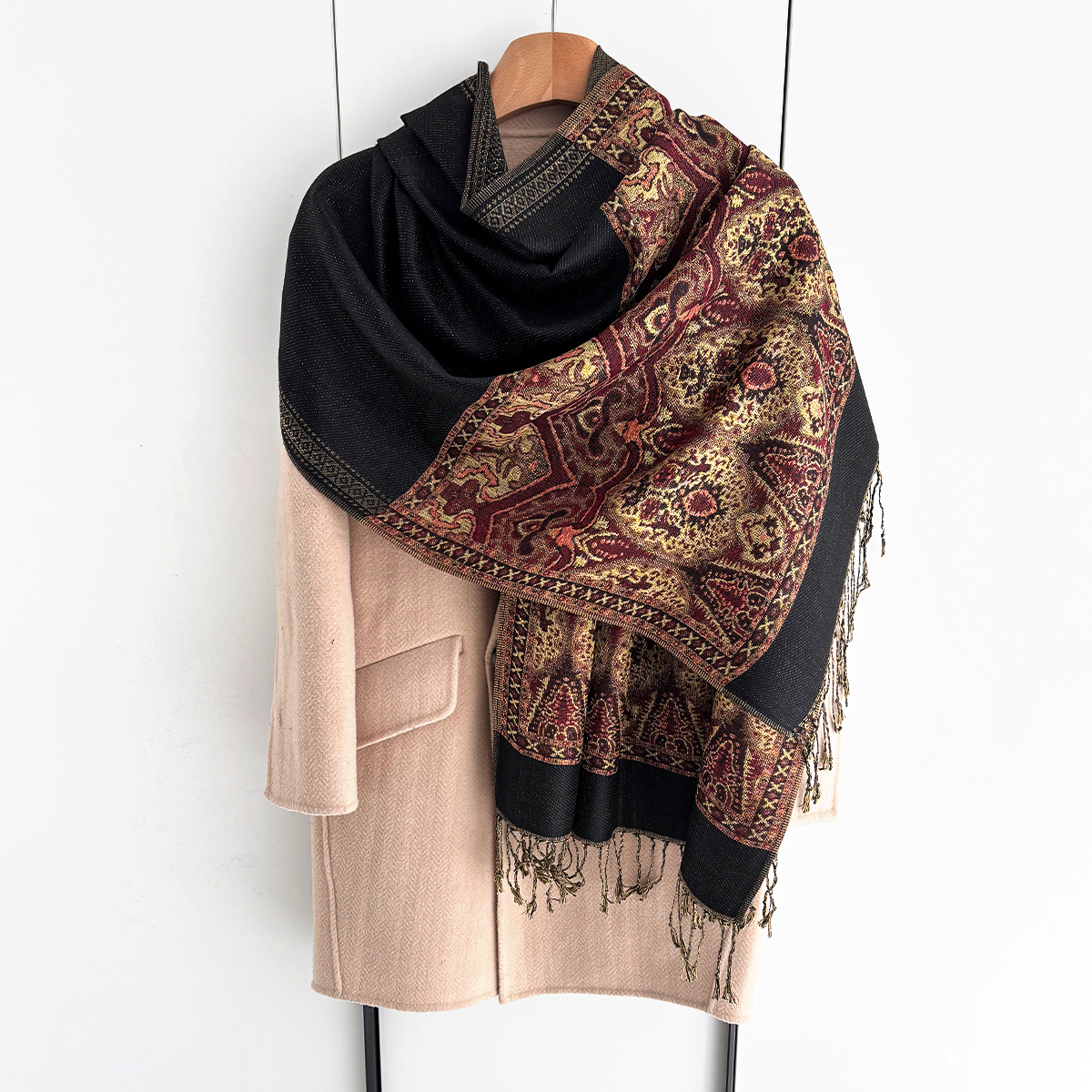 Luxury Scarf For Women Autumn  - Cashmere Pashmina Wrap review and price
