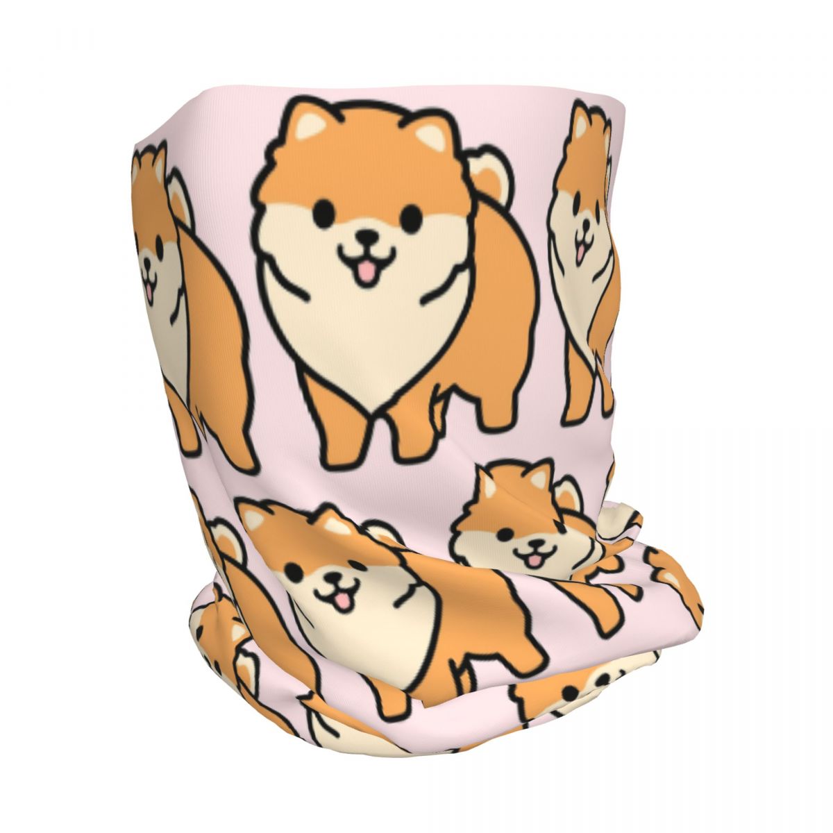 Pomeranian Bandana Neck Gaiter - Knit Beanie Hat Warm review and price