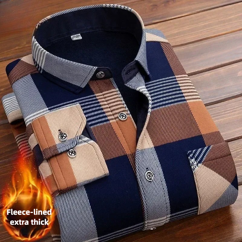 2025 Men's Winter Warm Long Sl - Flannel Shirt Lined review and price