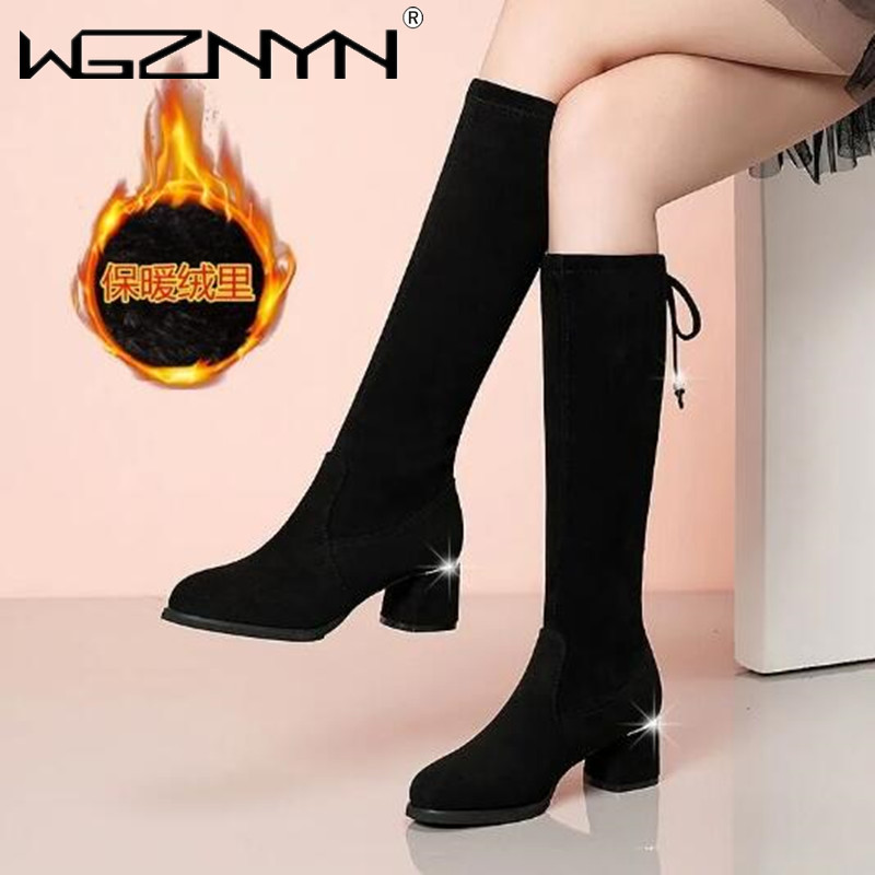 Women Autumn Winter Black Knee - Waterproof Winter Boot review and price