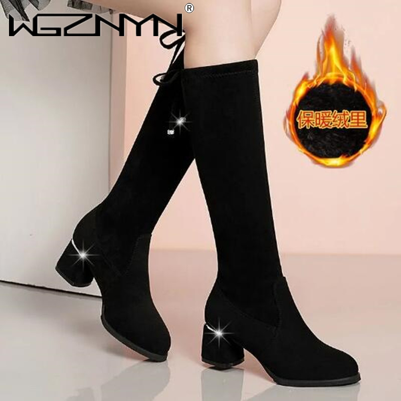 Women Autumn Winter Black Knee - Waterproof Winter Boot review and price
