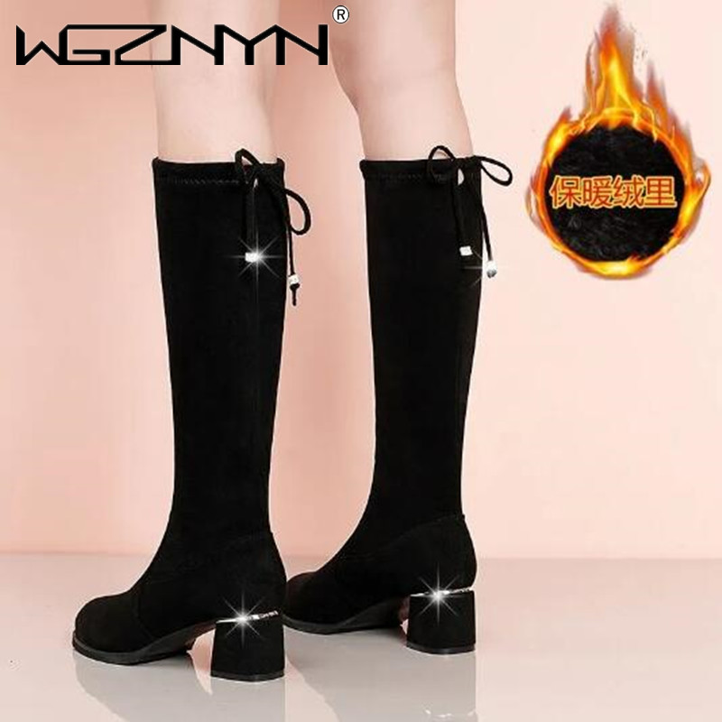 Women Autumn Winter Black Knee - Waterproof Winter Boot review and price