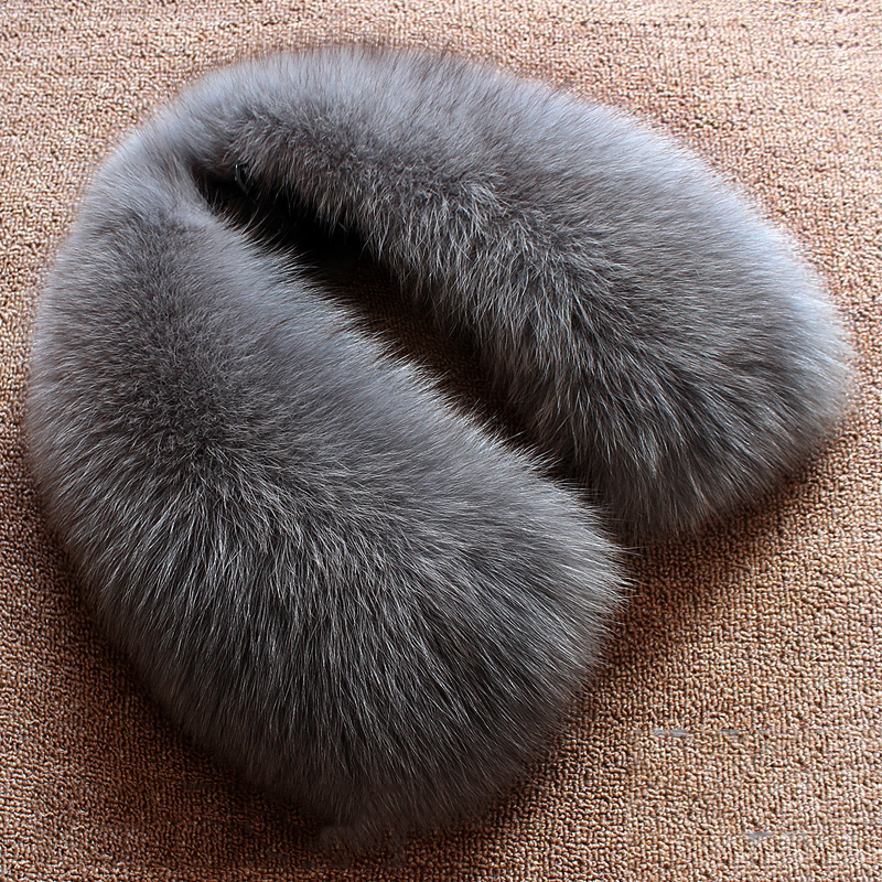 Real wool collar whole fur fox - Wool Scarf Men review and price