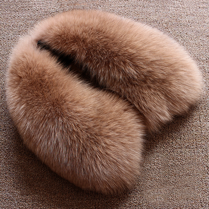 Real wool collar whole fur fox - Wool Scarf Men review and price