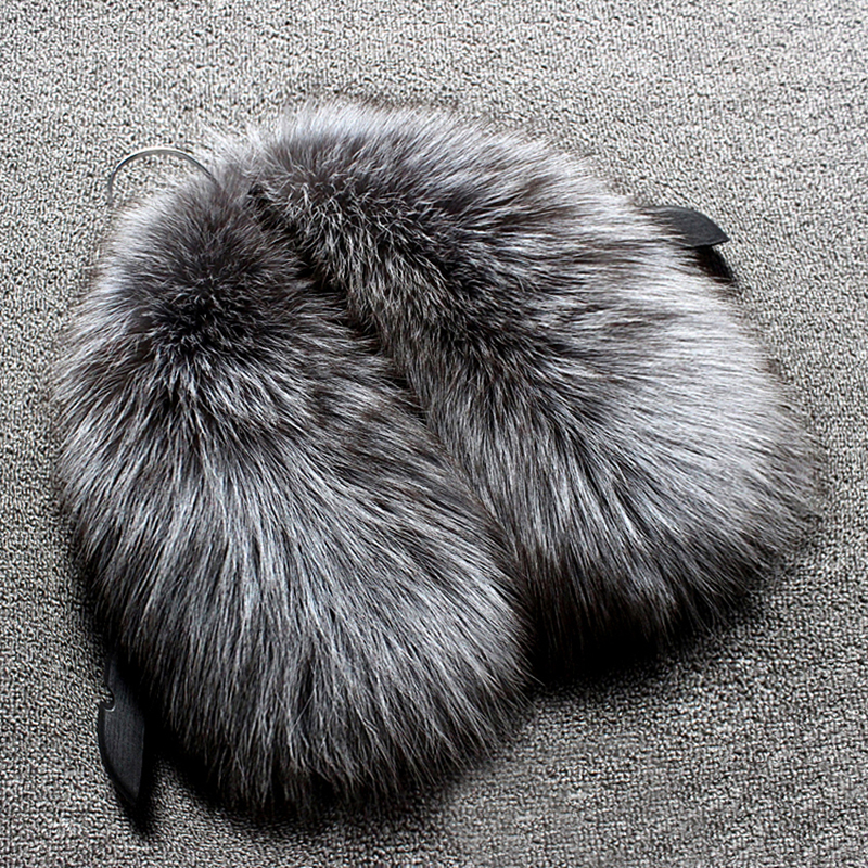 Real wool collar whole fur fox - Wool Scarf Men review and price