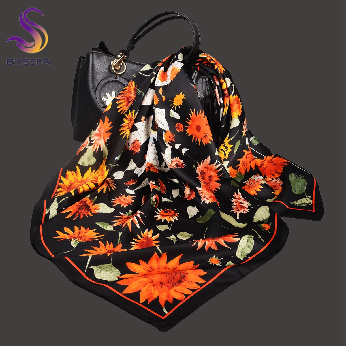 BYSIFA Letters Silk Scarf Shaw - Shawl Wrap Winter review and price