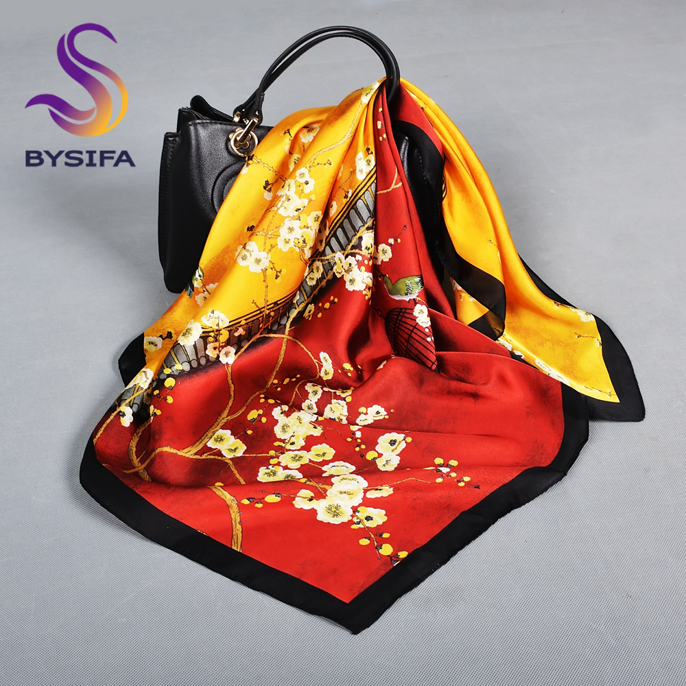 BYSIFA Letters Silk Scarf Shaw - Shawl Wrap Winter review and price