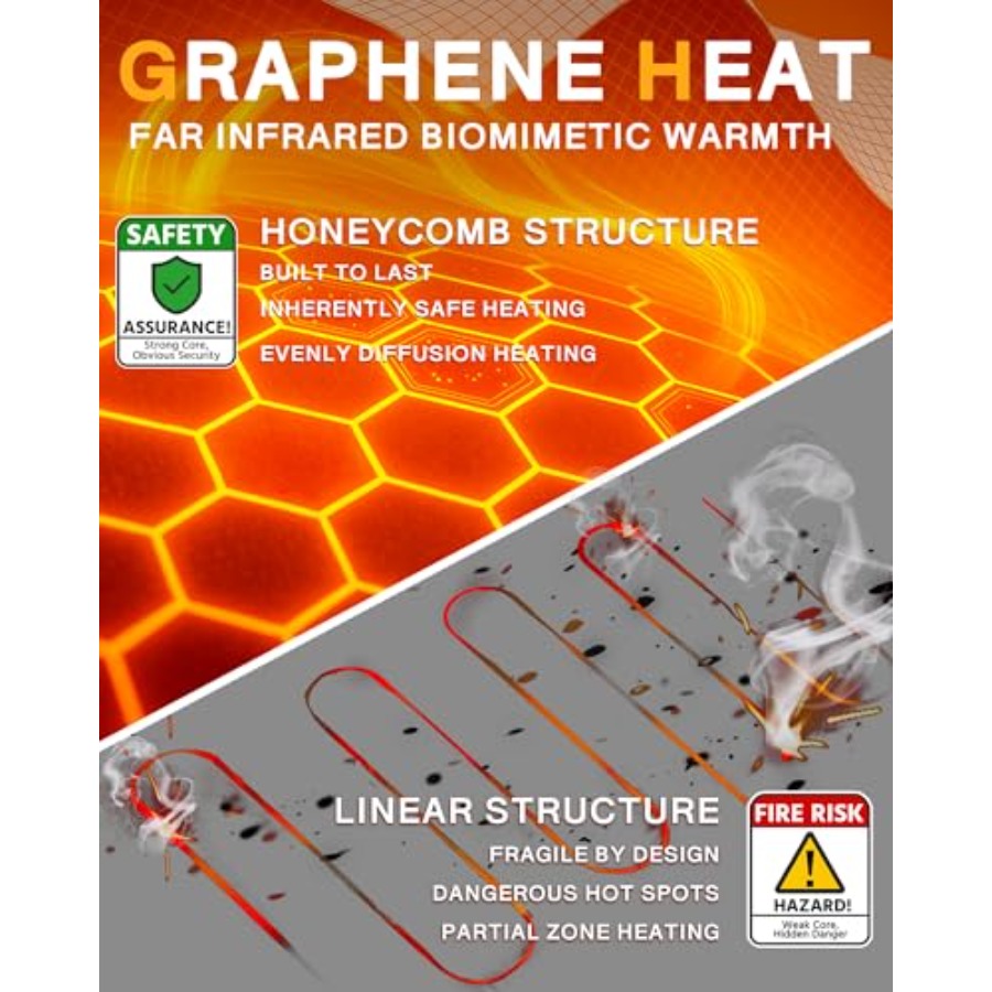 Wulcea Graphene Heated Vest Fo - Heated Vest Battery review and price