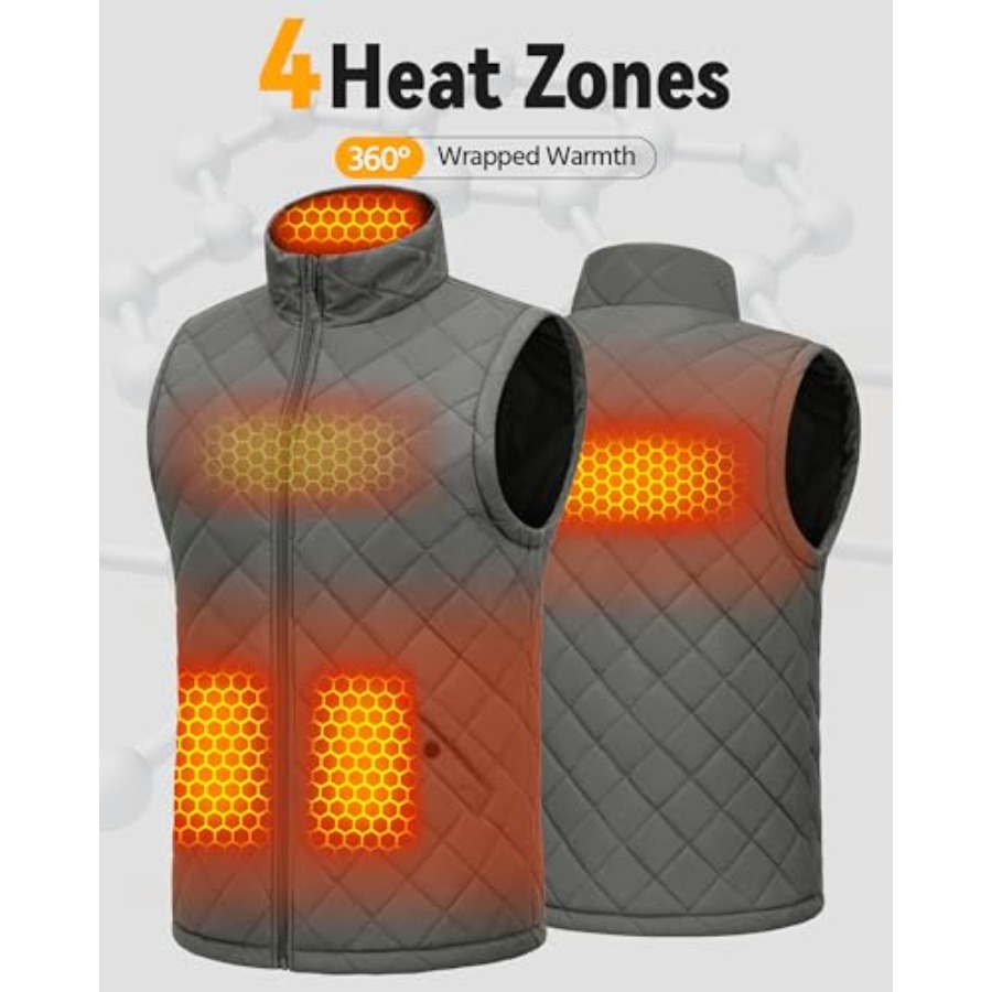 Wulcea Graphene Heated Vest Fo - Heated Vest Battery review and price