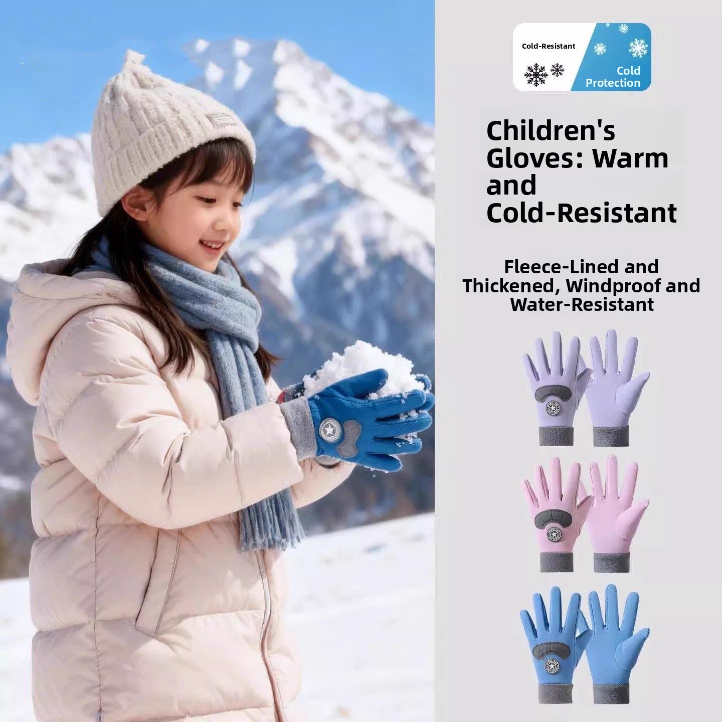 Children's Ski Gloves Winter W - Snow Glove Insulated review and price
