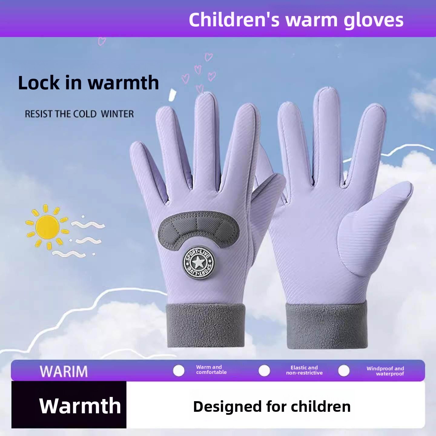 Children's Ski Gloves Winter W - Snow Glove Insulated review and price