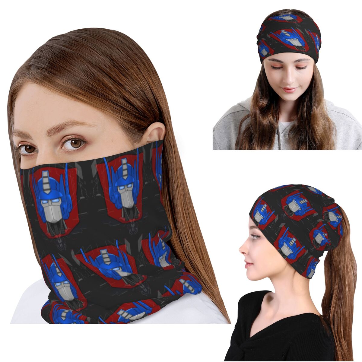 Optimus Prime Bust Bandana Nec - Knit Beanie Hat Warm review and price