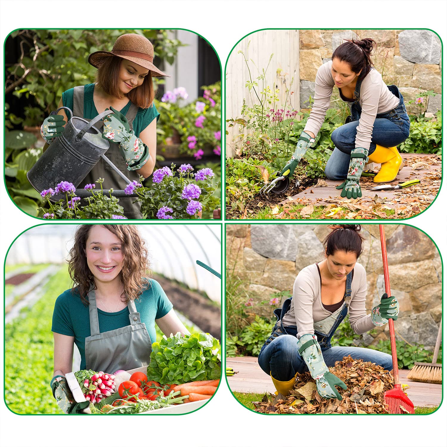 Women's Long Gardening Gloves, - Touch Screen Gloves review and price