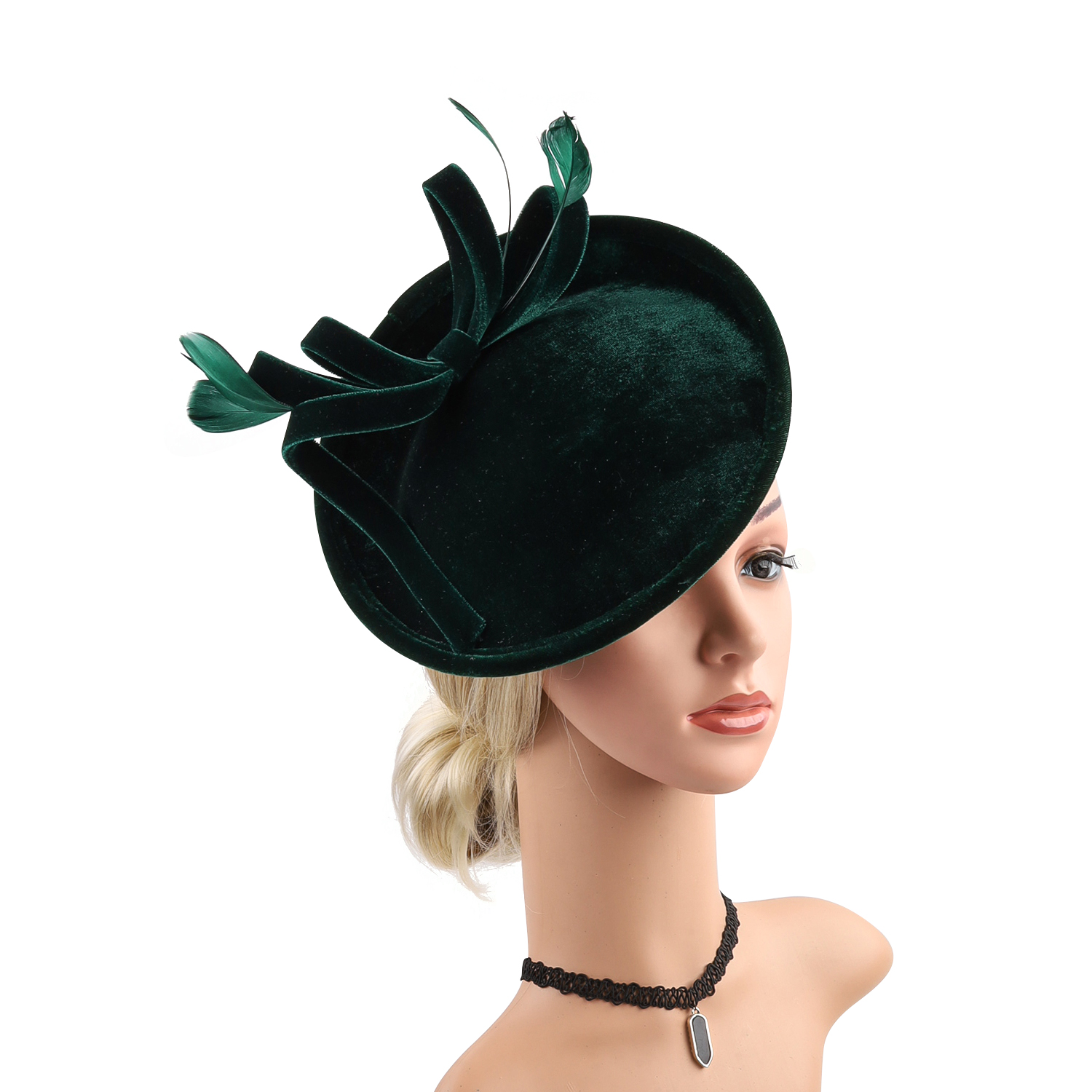 Velour Velvet Fascinator Feath - Winter Headband Fleece review and price