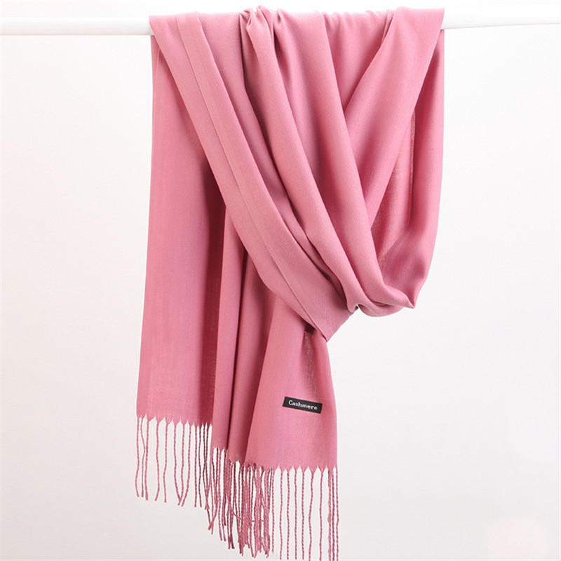 Women Solid Scarf Cashmere Fee - Cashmere Pashmina Wrap review and price