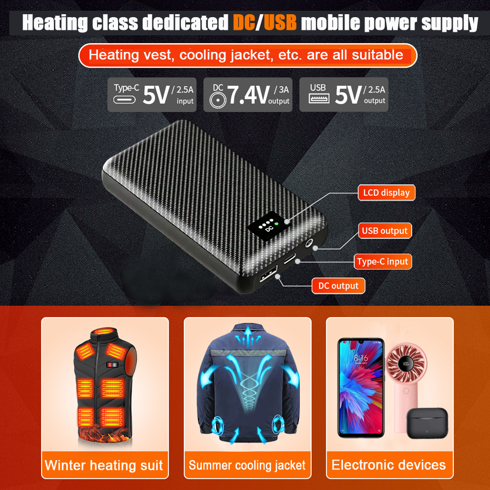 Ranwomen 30000/40000mAh Powerb - Heated Vest Battery review and price