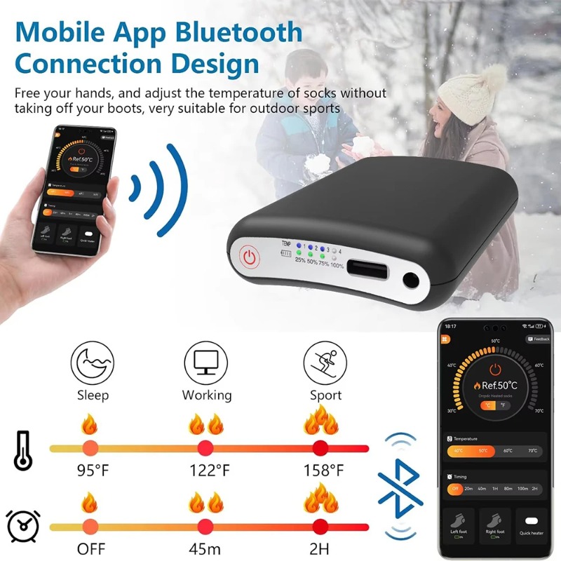 For Winter Heated Glove Insole - Heated Vest Battery review and price