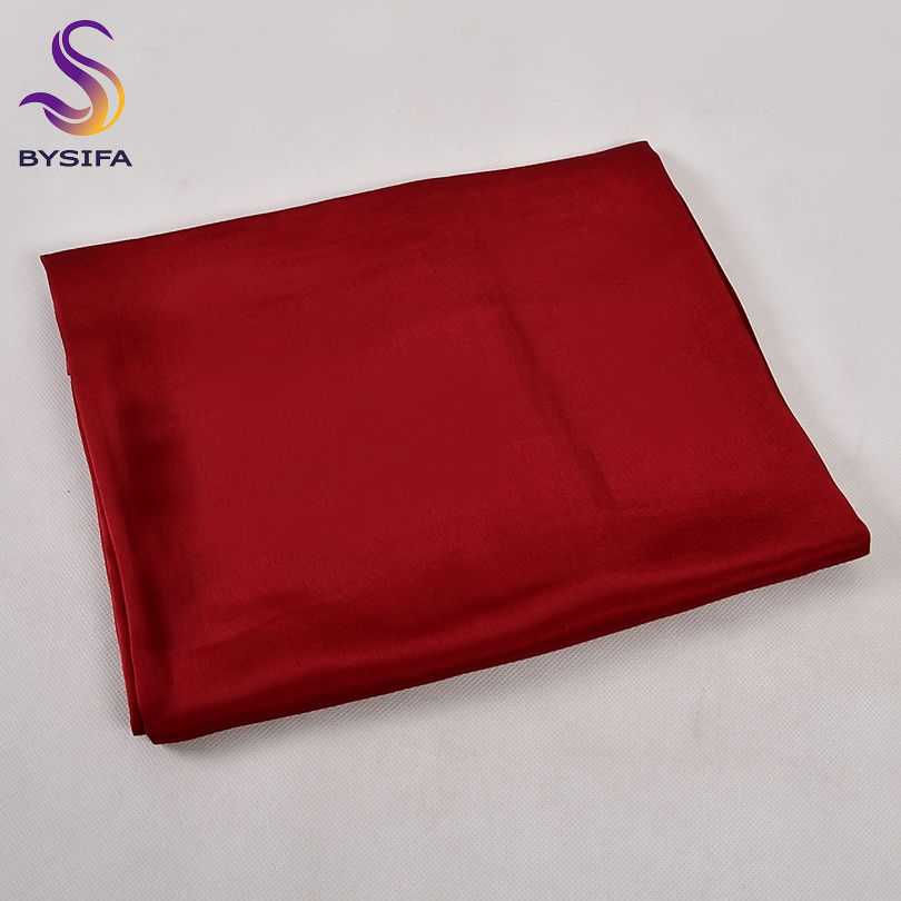 [BYSIFA] Solid Color Silk Scar - Shawl Wrap Winter review and price